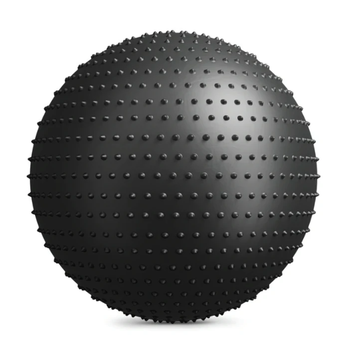 Фітбол масажний Hop-Sport 65см чорний + насос