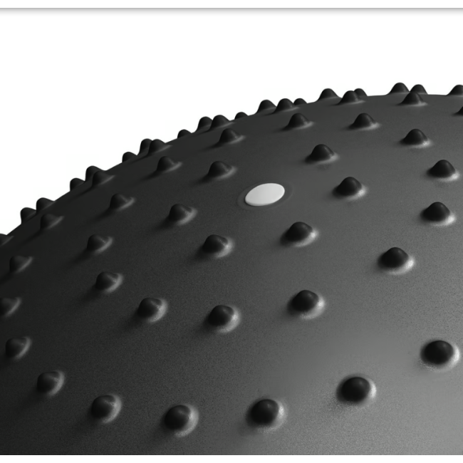 Фітбол масажний Hop-Sport 65см чорний + насос