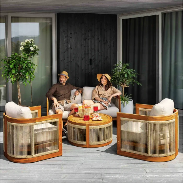 Комплект садових меблів Di Volio Groseto бежевий