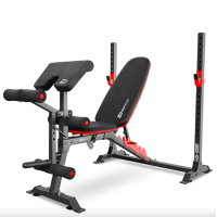 Набор Elitum Titan 109кг со скамьей HS-1095, штангой и гантелями.