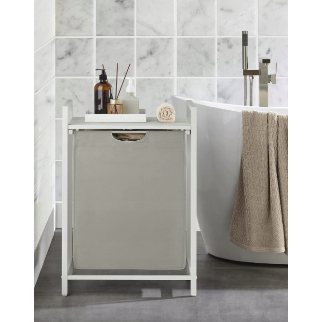 Корзина для белья Leobert Napoli 65 л в стиле Loft белая