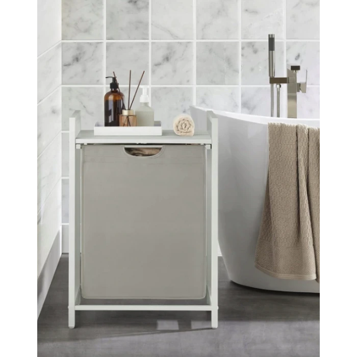 Корзина для белья Leobert Napoli 65 л в стиле Loft белая