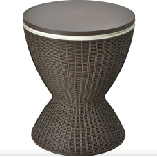 Стол-холодильник Costway Curver с регулируемой высотой 30L коричневый