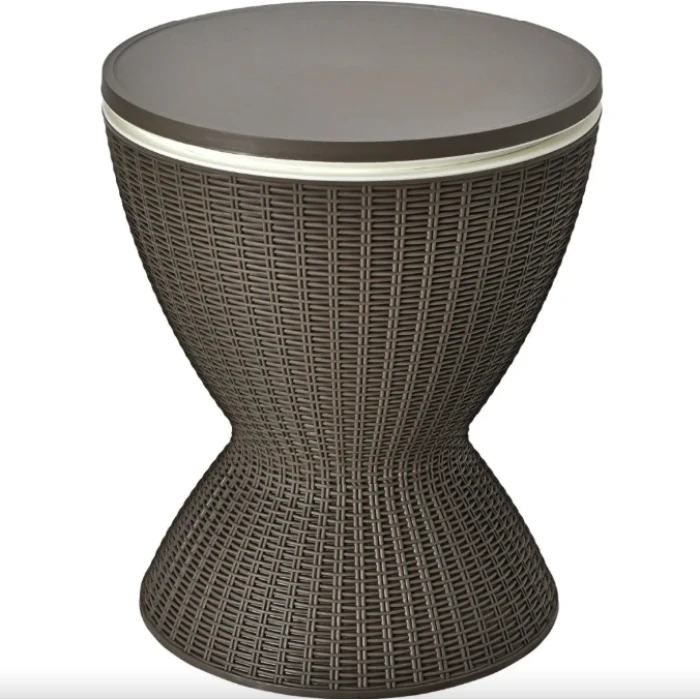 Стол-холодильник Costway Curver с регулируемой высотой 30L коричневый