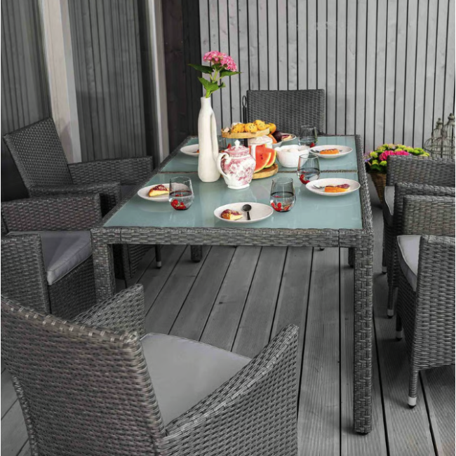 Садовая мебель Di Volio VERONA 6+1 Серый/серый