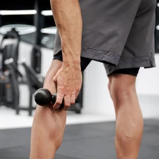 Масажний м'яч Gymtek 63 мм подвійний чорний