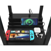 Напольная лампа Costway Terra торшер 3 в 1 черный