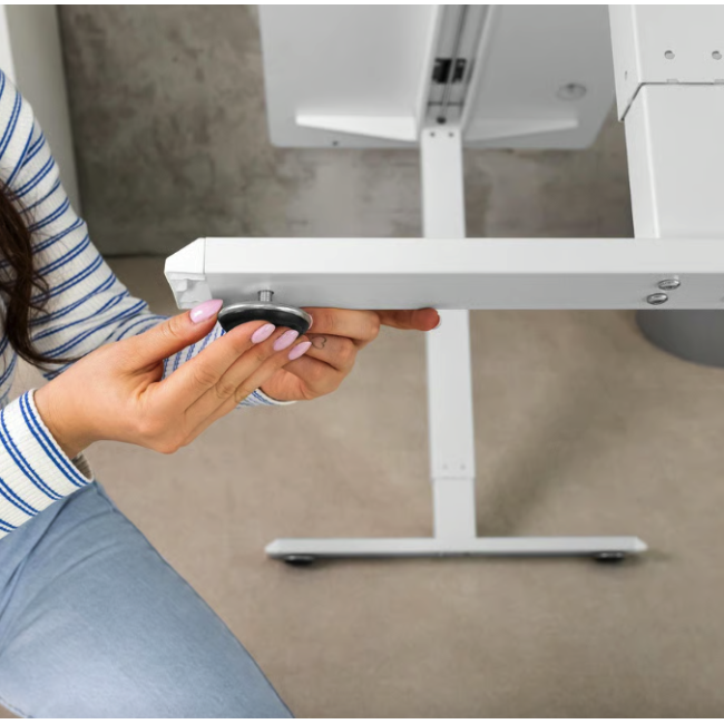 Компьютерный стол с регулируемой высотой Di Volio Amone белый