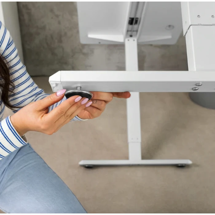 Компьютерный стол с регулируемой высотой Di Volio Amone белый