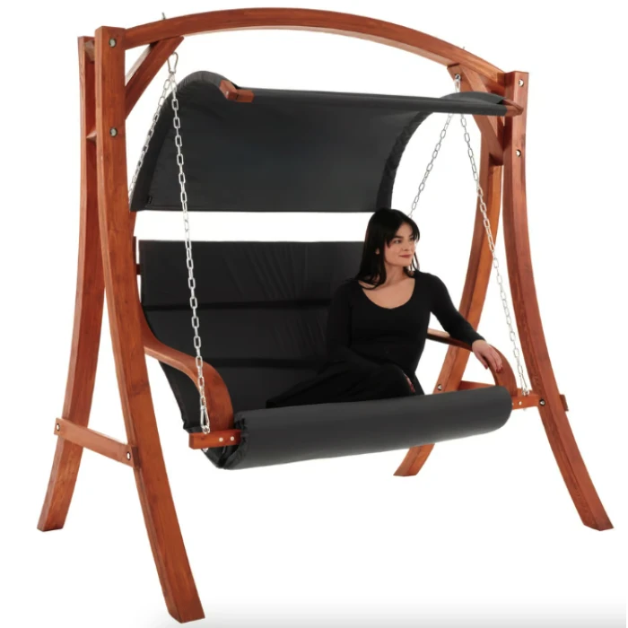 Садова гойдалка Di Volio Pergia двомісна сірий