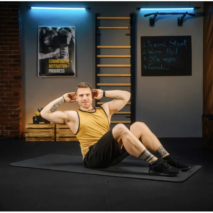 Коврик для йоги TX-019NGM NBR 1см 190х80 черный