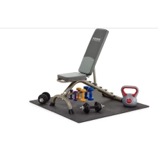 Гантелі для фітнесу вінілові круглі York Fitness 2х2кг жовтий