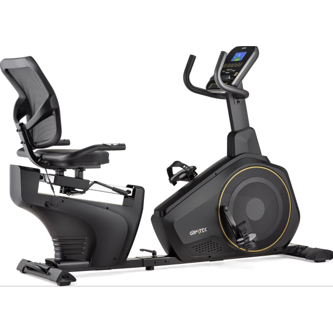 Горизонтальный велотренажер Gymtek XBR6000 электромагнитный золотистый