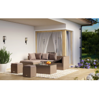 Садовая мебель Di Volio Bologna бежевый/светло-серый