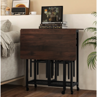 Комплект барний Costway Ravelli розкладний стіл з стільцями в стилі Loft