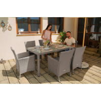 Садовая мебель Di Volio VERONA 6+1 Серый/серый