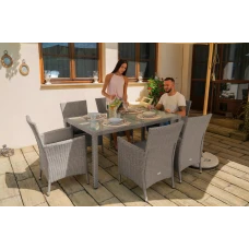 Садовая мебель Di Volio VERONA 6+1 Серый/серый