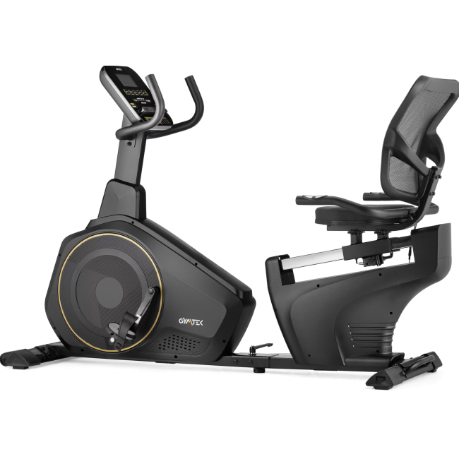 Горизонтальный велотренажер Gymtek XBR6000 электромагнитный золотистый
