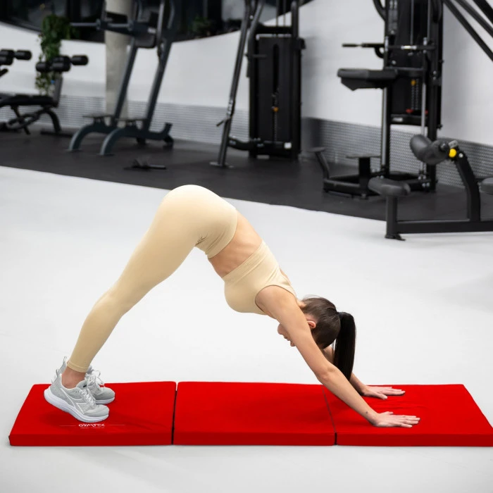 Мат гімнастичний твердий Gymtek 5см червоний