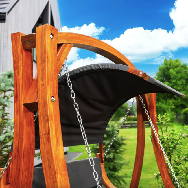 Садова гойдалка Di Volio Pergia двомісна сірий