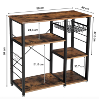 Стеллаж Leobert Kasper – кухонный остров в стиле Loft