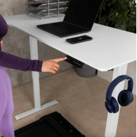 Компьютерный стол с регулируемой высотой Di Volio Amone белый