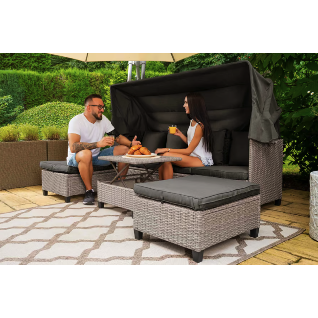 Садовая мебель Di Volio Luca серо-графитовая