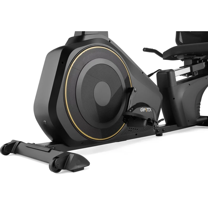 Горизонтальний велотренажер Gymtek XBR6000 електромагнітний золотистий