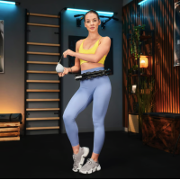 Хулахуп Trex Sport TX-020CHH масажний з обважнювачем та лічильником чорний