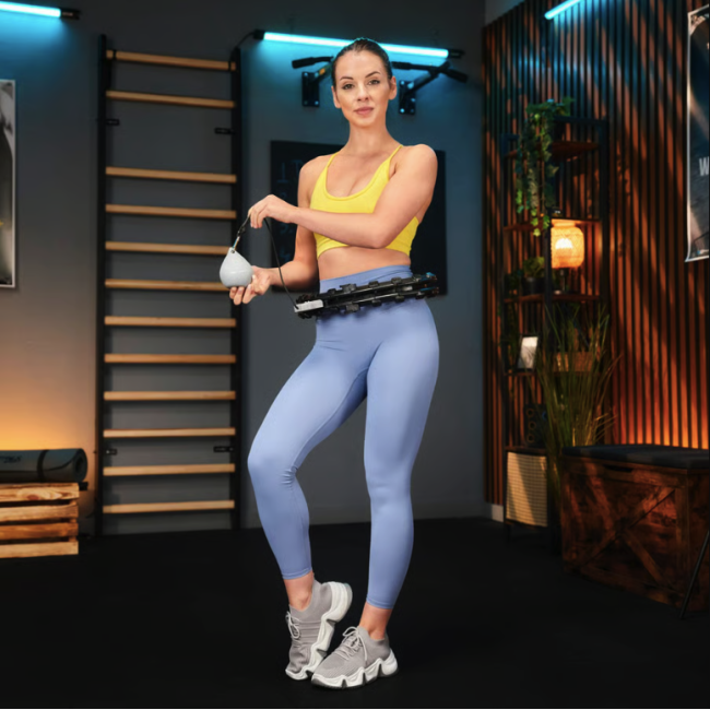 Хулахуп Trex Sport TX-020CHH масажний з обважнювачем та лічильником чорний