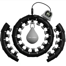 Хулахуп Trex Sport TX-020CHH массажный с утяжелителем и счетчиком черный