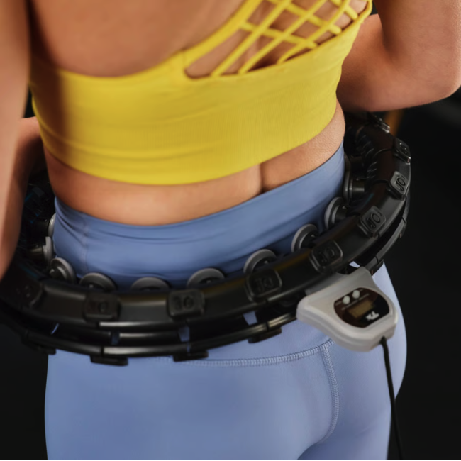 Хулахуп Trex Sport TX-020CHH масажний з обважнювачем та лічильником чорний