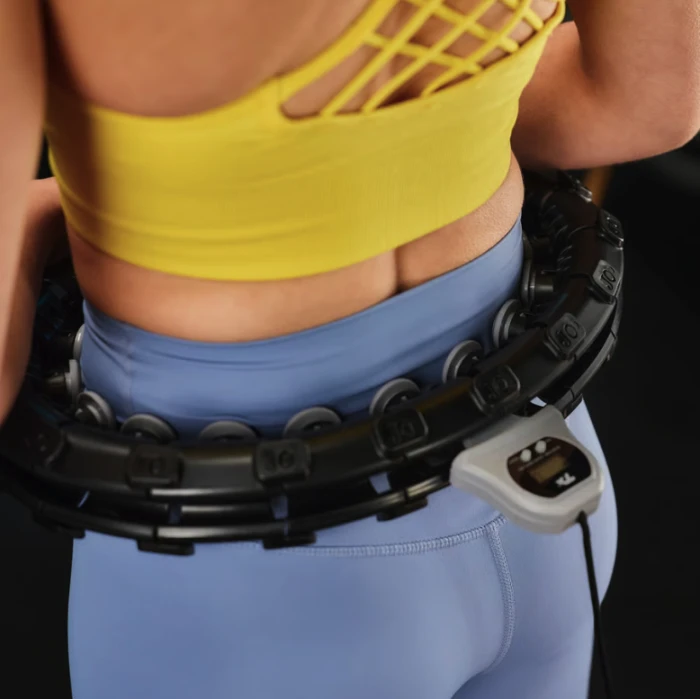 Хулахуп Trex Sport TX-020CHH массажный с утяжелителем и счетчиком черный