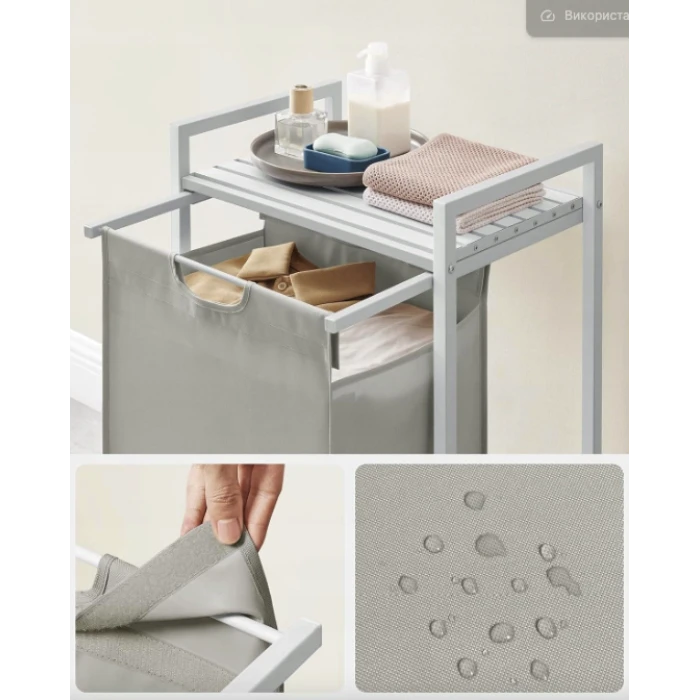 Корзина для белья Leobert Napoli 65 л в стиле Loft белая