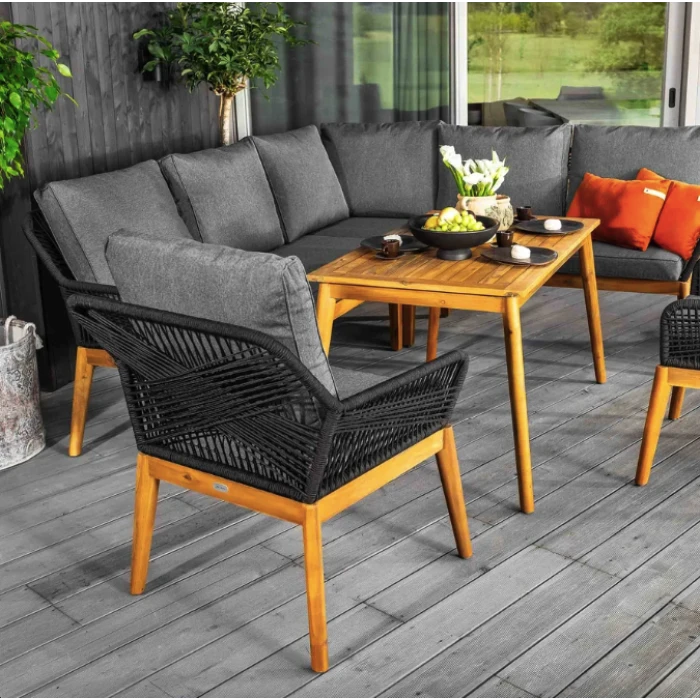 Комплект садовой мебели Di Volio Albenga черный