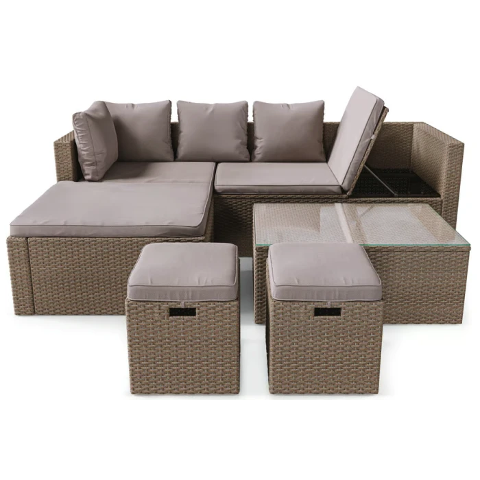 Садові меблі Di Volio Bologna бежевий/світло-сірий