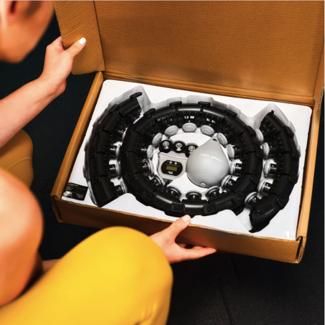 Хулахуп Trex Sport TX-020CHH масажний з обважнювачем та лічильником чорний