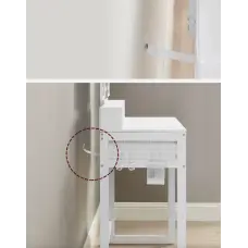Туалетний столик Leobert Vicco трюмо з пуфом білий
