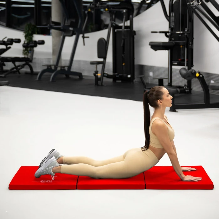 Мат гімнастичний твердий Gymtek 5см червоний