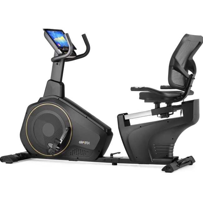 Горизонтальный велотренажер Gymtek XBR6000 электромагнитный золотистый