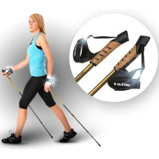 Трекинговые палки Outtec карбоновые 3-х секционные 65-135см Anti-shock