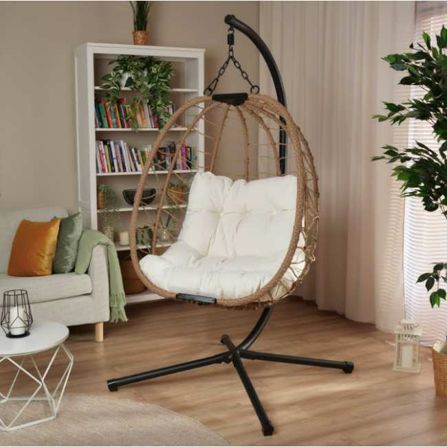 Підвісне крісло-кокон Di Volio Corta одномісне бежевий