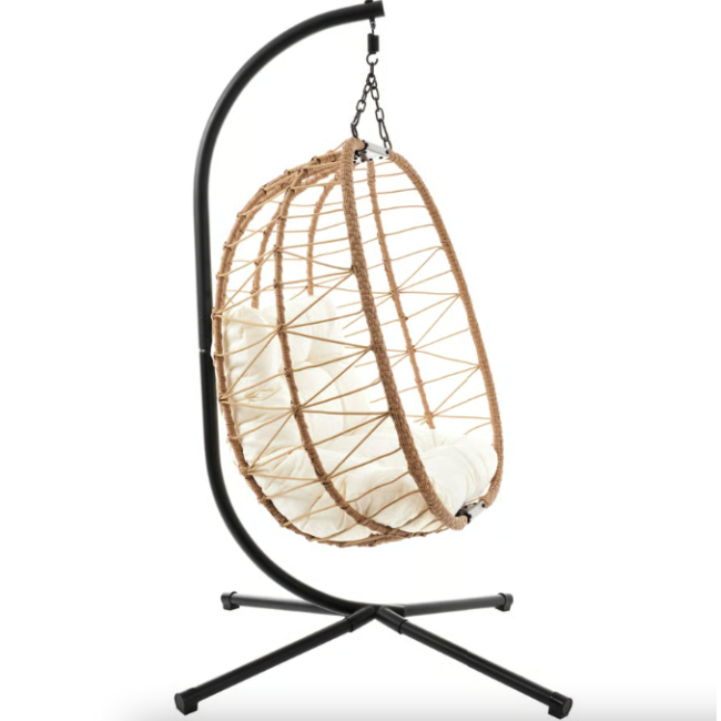 Підвісне крісло-кокон Di Volio Corta одномісне бежевий