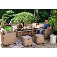 Набір садових меблів Di Volio ROSSANO Бежевий/Світло-сірий