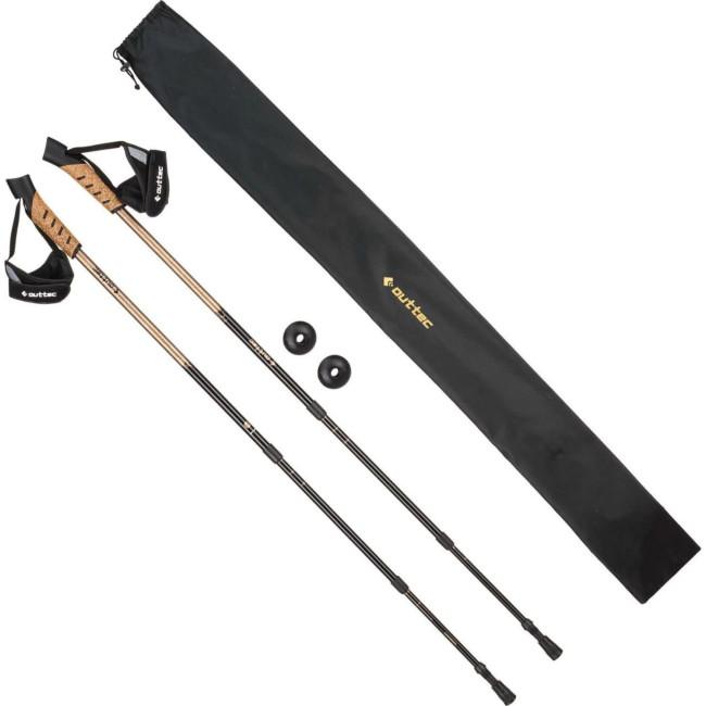 Трекінгові палки Outtec карбонові 3-х секційні 65-135см Anti-shock