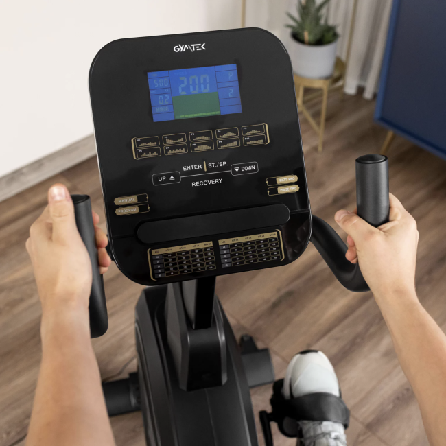 Горизонтальный велотренажер Gymtek XBR6000 электромагнитный золотистый