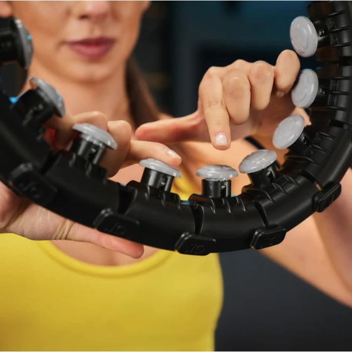 Хулахуп Trex Sport TX-020CHH массажный с утяжелителем и счетчиком черный