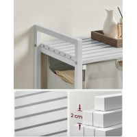 Кошик для білизни Leobert Napoli 65 л в стилі Loft білий