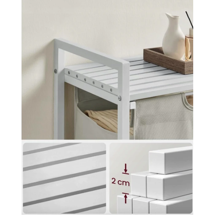 Корзина для белья Leobert Napoli 65 л в стиле Loft белая