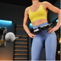 Хулахуп Trex Sport TX-020CHH масажний з обважнювачем та лічильником чорний